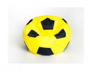 Кресло-мешок Мяч малый желто-черное в Губахе - gubaha.ok-mebel.com | фото 1