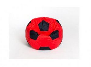 Кресло-мешок Мяч малый красно-черное в Губахе - gubaha.ok-mebel.com | фото 1