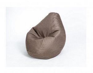 Кресло-мешок Груша велюр коричневое большое в Губахе - gubaha.ok-mebel.com | фото 1