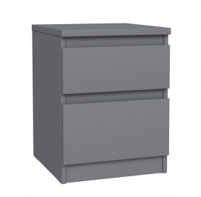 2.03.03.050.4 КАСТОР тумба 2 ящика RU серая в Губахе - gubaha.ok-mebel.com | фото