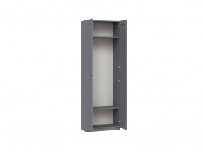 2.06.01.040.4 МАКС шкаф 2 двери 75х38х233 серый RU в Губахе - gubaha.ok-mebel.com | фото