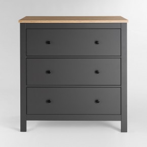 2.08.02.020.15 САГА комод 3 ящика серый/ясень в Губахе - gubaha.ok-mebel.com | фото 2