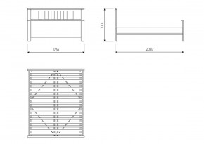 2.08.04.070.4 САГА кровать двойная 160х200 серая в Губахе - gubaha.ok-mebel.com | фото 3