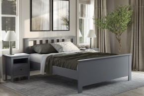 2.08.04.070.4 САГА кровать двойная 160х200 серая в Губахе - gubaha.ok-mebel.com | фото 4