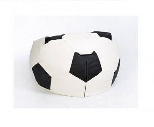 Кресло-мешок Мяч малый бело-черное в Губахе - gubaha.ok-mebel.com | фото 2