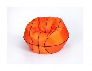 Кресло-мешок Баскетбольный мяч малый оранжево-черное в Губахе - gubaha.ok-mebel.com | фото 2