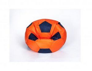 Кресло-мешок Мяч малый оранжево-черное в Губахе - gubaha.ok-mebel.com | фото 1