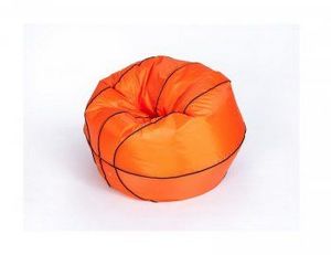 Кресло-мешок Баскетбольный мяч малый оранжево-черное в Губахе - gubaha.ok-mebel.com | фото 3