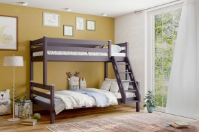 АДЕЛЬ Кровать двухъярусная с наклонной лестницей (лаванда) в Губахе - gubaha.ok-mebel.com | фото