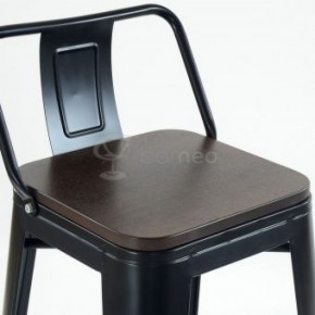 Барный стул N-238 Tolix Wood style Черный в Губахе - gubaha.ok-mebel.com | фото 3