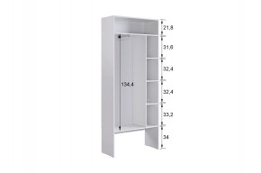 БАСКО Прихожая К10 (кашемир) в Губахе - gubaha.ok-mebel.com | фото 6
