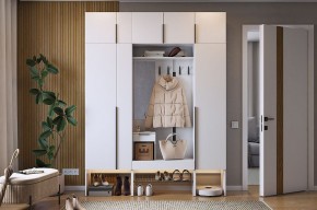 БАСКО Прихожая К9 (белое дерево) в Губахе - gubaha.ok-mebel.com | фото 2