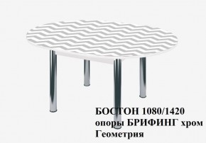 БОСТОН Стол круглый раздвижной 1080/1420 опоры Брифинг в Губахе - gubaha.ok-mebel.com | фото