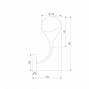 Бра Eurosvet Calyx 60169/1 никель в Губахе - gubaha.ok-mebel.com | фото 4