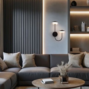 Бра Eurosvet Fungo 50388/2 LED черный в Губахе - gubaha.ok-mebel.com | фото 3