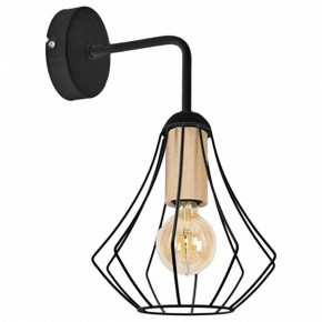 Бра Imex MD.9051 MD.9051-1-W-BK+WOOD в Губахе - gubaha.ok-mebel.com | фото
