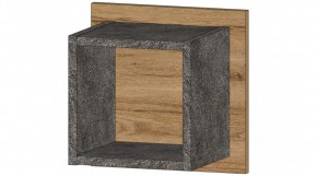 ДАЛЛАС Полка квадрат (цемент темный) в Губахе - gubaha.ok-mebel.com | фото