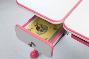 Парта-трансофрмер Amare Pink с выдвижным ящиком в Губахе - gubaha.ok-mebel.com | фото 5
