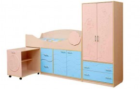Набор мебели для детской Юниор -12.2 (700*1860) МДФ матовый в Губахе - gubaha.ok-mebel.com | фото