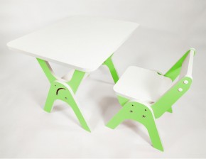Детский растущий стол-парта и стул Я САМ "Умка" (Зеленый) в Губахе - gubaha.ok-mebel.com | фото