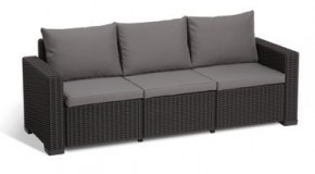 Диван Калифорния 3-х местный (California 3 Sofa), графит в Губахе - gubaha.ok-mebel.com | фото 2