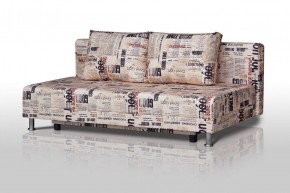 Диван-кровать Комфорт без подлокотников Принт "Gazeta" (2 подушки) в Губахе - gubaha.ok-mebel.com | фото
