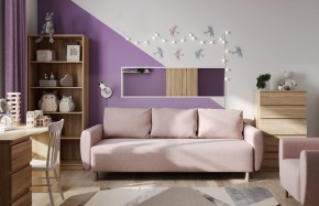 Диван-кровать Тулисия светло-розовый, ткань рогожка в Губахе - gubaha.ok-mebel.com | фото 4