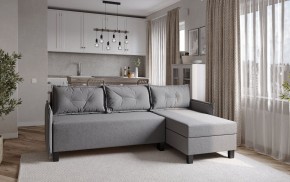 Диван-кровать угловой Киркас серый, ткань рогожка в Губахе - gubaha.ok-mebel.com | фото 2