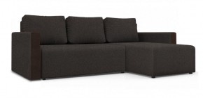 Диван угловой Алиса 3 Bahama GRAFIT - Teos Dark Brown в Губахе - gubaha.ok-mebel.com | фото