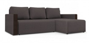 Диван угловой Алиса 3 Bahama GREY - Teos Dark Brown в Губахе - gubaha.ok-mebel.com | фото