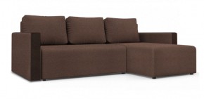Диван угловой Алиса 3 Bahama PEBBLE - Teos Dark Brown в Губахе - gubaha.ok-mebel.com | фото