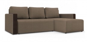 Диван угловой Алиса 3 Vital CARAMEL - Teos Dark Brown в Губахе - gubaha.ok-mebel.com | фото