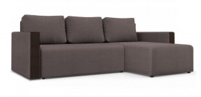 Диван угловой Алиса 3 Vital COCOA - Teos Dark Brown в Губахе - gubaha.ok-mebel.com | фото