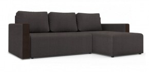 Диван угловой Алиса 3 Vital PEBBLE - Teos Dark Brown в Губахе - gubaha.ok-mebel.com | фото