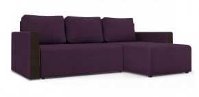 Диван угловой Алиса 3 Vital PLUM - Teos Dark Brown в Губахе - gubaha.ok-mebel.com | фото