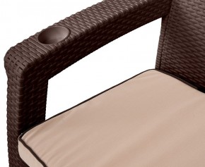 Диван Yalta Premium Sofa 2 Set (Ялта) шоколадный (+подушки под спину) в Губахе - gubaha.ok-mebel.com | фото 3