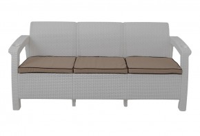 Диван Yalta Premium Sofa 3 Set (Ялта) белый (+подушки под спину) в Губахе - gubaha.ok-mebel.com | фото 2
