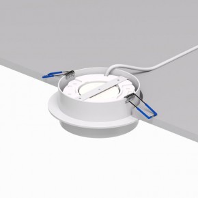 DK2090-WH Встраиваемый светильник FLAT, IP 20, до 15 Вт, GX53, LED, белый, алюминий в Губахе - gubaha.ok-mebel.com | фото 3
