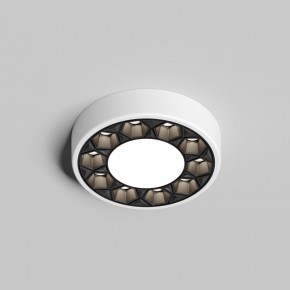 DK2440-WB Встраиваемый светильник DUAL 5+5 Вт, LED 4000K, IP 20, d90mm, белый/черный, алюминий/акрил в Губахе - gubaha.ok-mebel.com | фото
