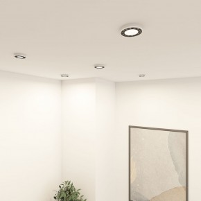 DK2441-WB Встраиваемый светильник DUAL 9+9 Вт, LED 4000K, IP 20, d120mm, белый/черный, алюминий/акрил в Губахе - gubaha.ok-mebel.com | фото 6