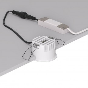 DK2510-WB Встраиваемый светильник SPACE со светодиодом d65 220V 8W 38° 4000К IP20 белый/черный алюминий в Губахе - gubaha.ok-mebel.com | фото 3