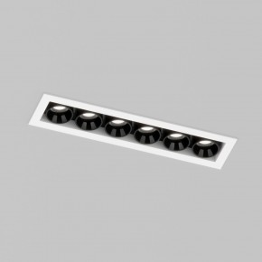 DK2514-WB Встраиваемый светильник SPACE со светодиодом L126mm 220V 10W 38° 4000К IP20 белый/черный алюминий в Губахе - gubaha.ok-mebel.com | фото