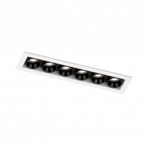 DK2514-WB Встраиваемый светильник SPACE со светодиодом L126mm 220V 10W 38° 4000К IP20 белый/черный алюминий в Губахе - gubaha.ok-mebel.com | фото 5