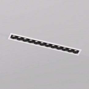 DK2515-WB Встраиваемый светильник SPACE со светодиодом L240mm 220V 20W 38° 4000К IP20 белый/черный алюминий в Губахе - gubaha.ok-mebel.com | фото