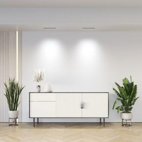 DK2515-WB Встраиваемый светильник SPACE со светодиодом L240mm 220V 20W 38° 4000К IP20 белый/черный алюминий в Губахе - gubaha.ok-mebel.com | фото 7
