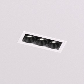 DK2530-WB Встраиваемый светильник SPACE со светодиодом под шпатлевку L69mm 220V 6W 38° 4000К IP20 белый/черный алюминий в Губахе - gubaha.ok-mebel.com | фото