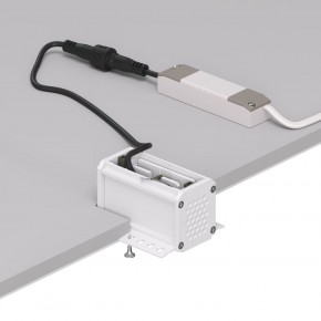 DK2530-WB Встраиваемый светильник SPACE со светодиодом под шпатлевку L69mm 220V 6W 38° 4000К IP20 белый/черный алюминий в Губахе - gubaha.ok-mebel.com | фото 5
