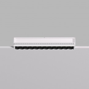 DK2532-WB Встраиваемый светильник SPACE со светодиодом под шпатлевку L240mm 220V 20W 38° 4000К IP20 белый/черный алюминий в Губахе - gubaha.ok-mebel.com | фото 4