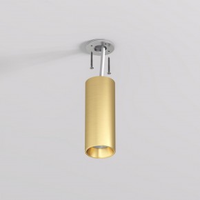 DK2615-SB Накладной светильник SHINE TUBE со светодиодом, D45*H115, IP20, 3000К, 7W, RA?90, сатинированная латунь, алюминий в Губахе - gubaha.ok-mebel.com | фото 3