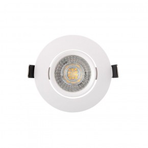 DK3020-WH Встраиваемый светильник, IP 20, 10 Вт, GU5.3, LED, белый, пластик в Губахе - gubaha.ok-mebel.com | фото